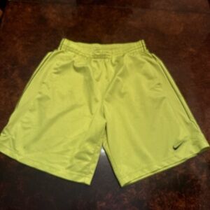Nike Men's Bright Lime Athletic Shorts